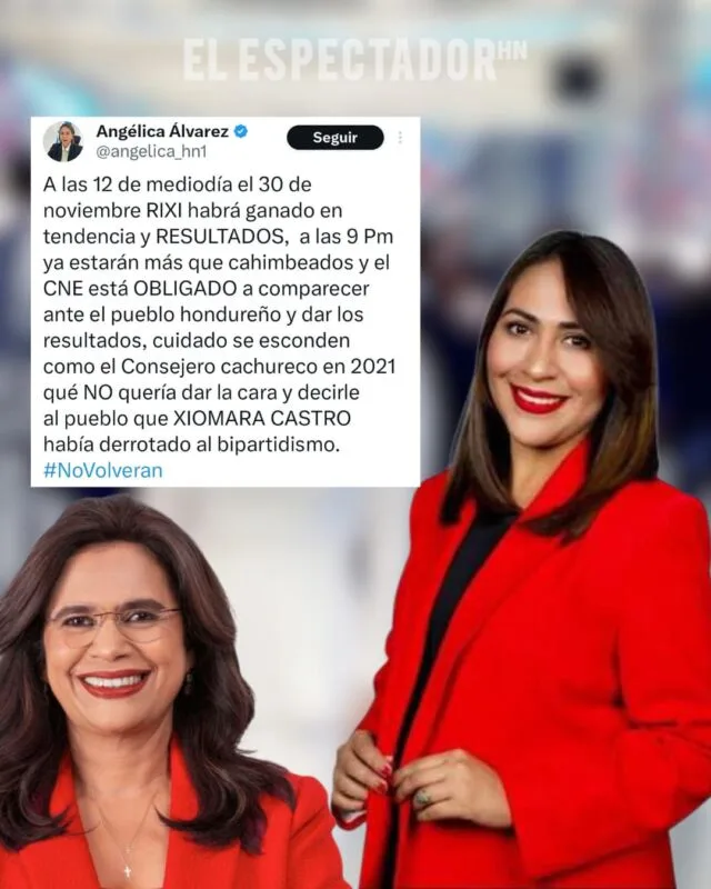 Angélica Álvarez: “A las 12 del mediodía del 30 de noviembre, Rixi ya habrá ganado en tendencia y resultados”