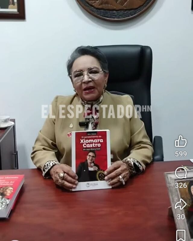 El libro de Xiomara Castro muestra su compromiso con la refundación de honduras asegura Vélez