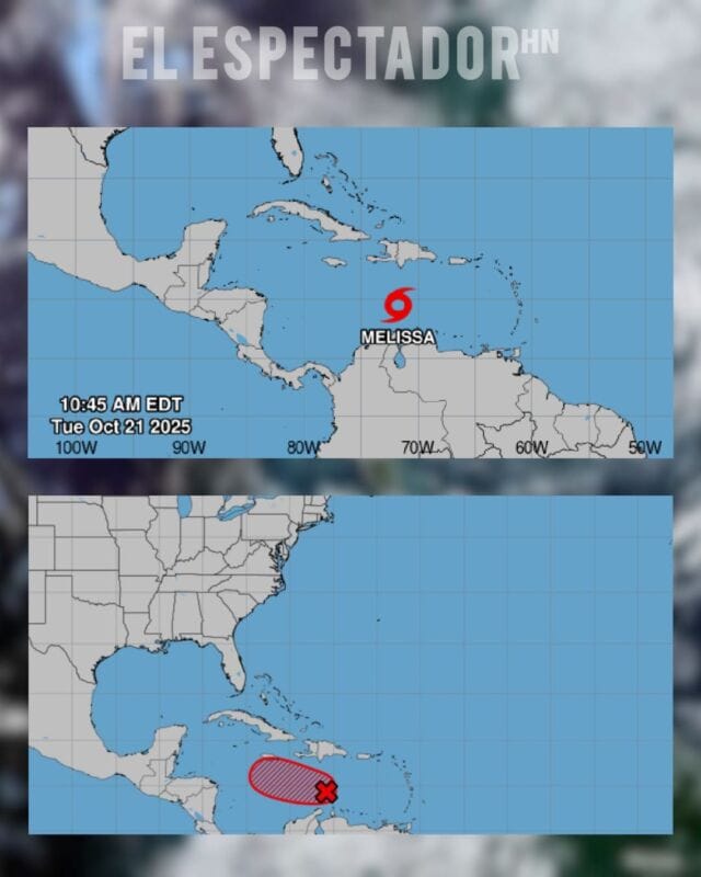 Se forma la tormenta tropical Melissa en el mar Caribe