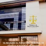 Ya reunido el pleno del Tribunal de Justicia Electoral en sesión administrativa