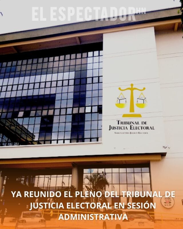 Ya reunido el pleno del Tribunal de Justicia Electoral en sesión administrativa