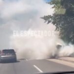 Camión sufre incidente en el anillo periférico, sector Lomas de Toncontín