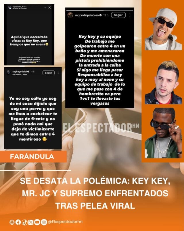 Key key, Mr. Jc y Supremo enfrentados tras pelea viral