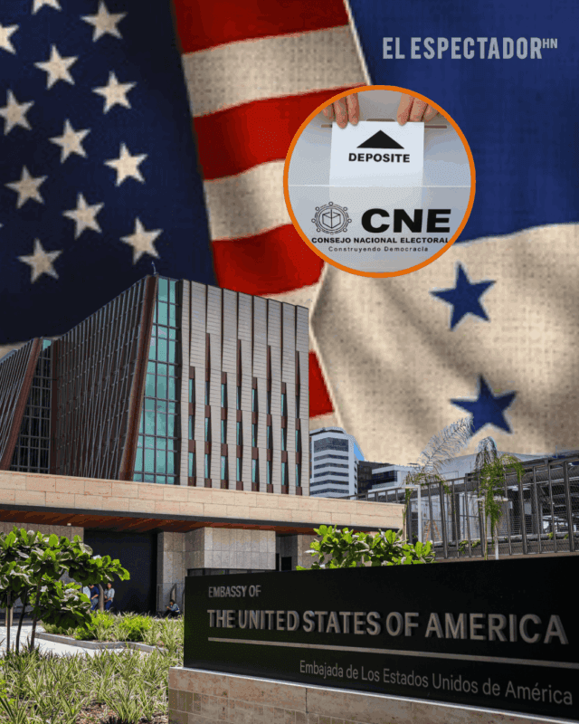 Embajada de Estados Unidos en Honduras mostrando apoyo al proceso electoral.
