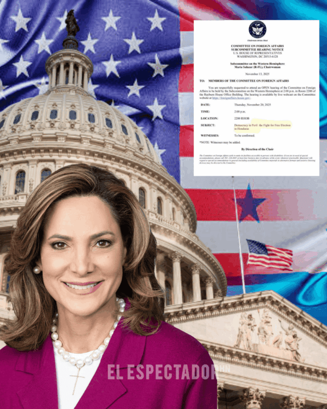 Congreso de Estados Unidos convoca audiencia sobre democracia y elecciones libres en Honduras.