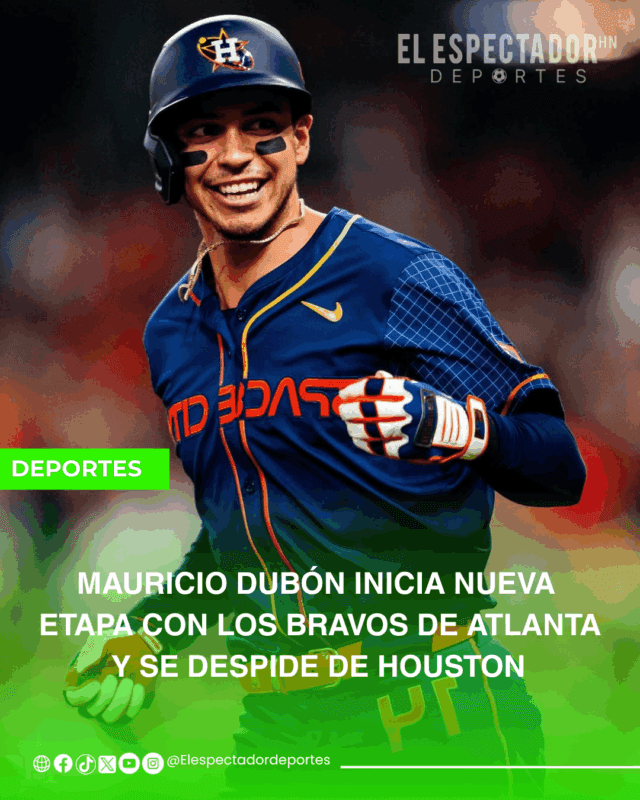 Mauricio Dubón despidiéndose de Houston y anunciando llegada a los Bravos de Atlanta.