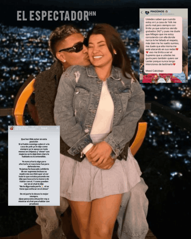 Milagro Flores y el tiktoker Supremo reaccionan a rumores de coqueteos en La Casa de Yeik.