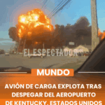 Avión de carga UPS explota tras despegar del aeropuerto de Louisville en Kentucky, Estados Unidos.