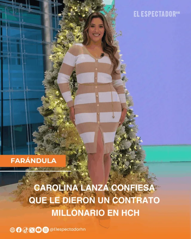 Carolina Lanza revela su contrato millonario en HCH y destaca su trayectoria en la televisión hondureña y su faceta empresarial en CalanHN.

