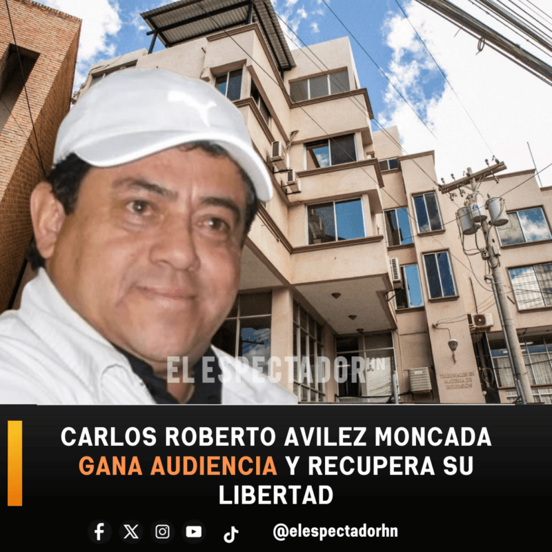 Avilez Moncada recupera su libertad tras ganar audiencia judicial.