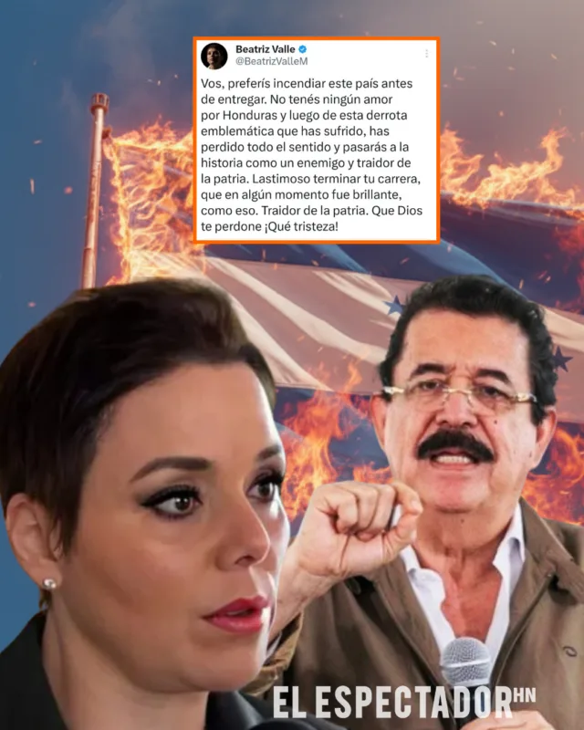 Beatriz Valle asegura que Mel Zelaya prefiere incendiar el país antes de entregar el poder