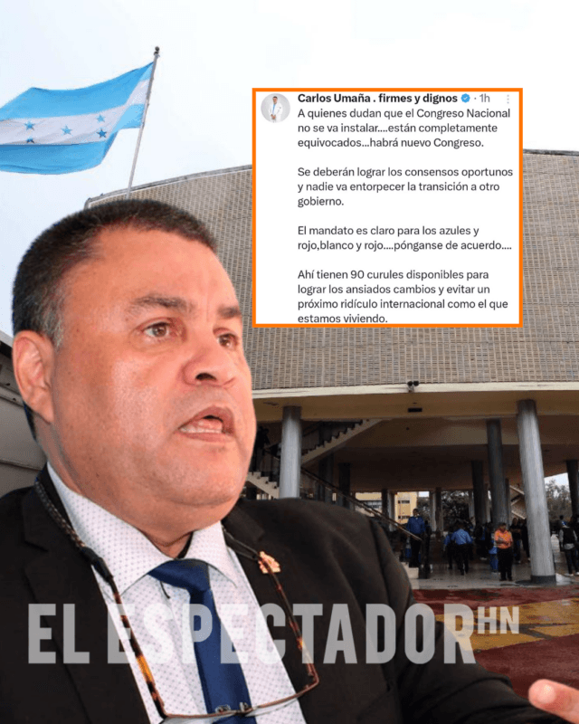 Carlos Umaña impulsa unidad legislativa para instalación ordenada del nuevo Congreso.