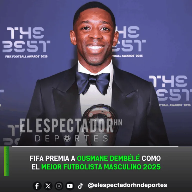 FIFA premia a Ousmane Dembélé como el mejor futbolista masculino 2025