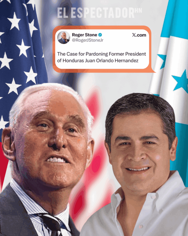 Roger Stone comentando el indulto a Juan Orlando Hernández.