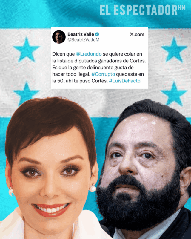 Beatriz Valle criticando a Luis Redondo tras resultados de Cortés en elecciones 2025.