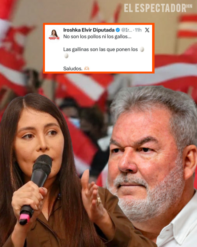 ¿División en el PLH? Iroshka Elvir arremete contra Roberto Contreras