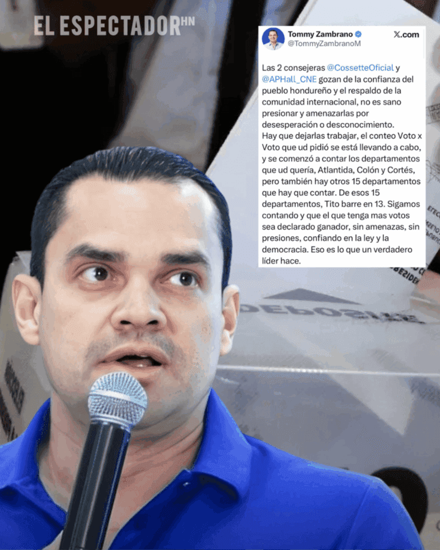 Tomás Zambrano asegura transparencia del CNE ante conteo voto por voto