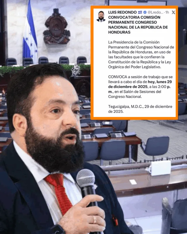 Luis Redondo convoca a Comisión Permanente sin agenda en el CN