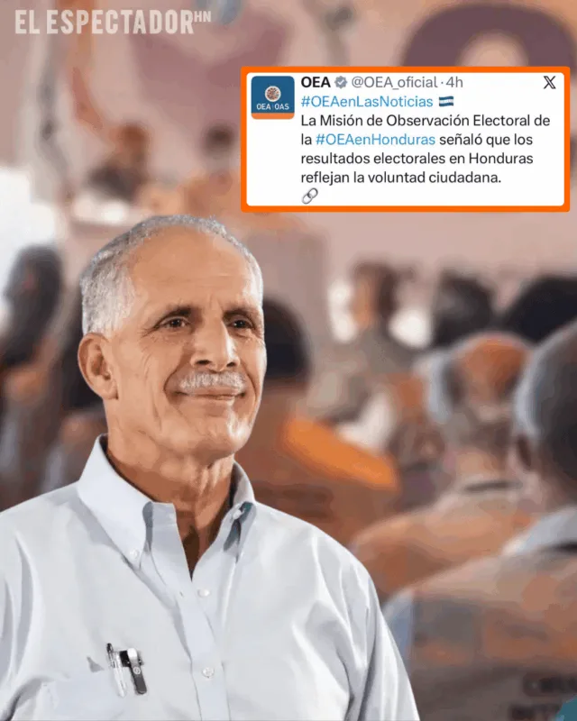 OEA respalda a Nasry Asfura como presidente electo de Honduras