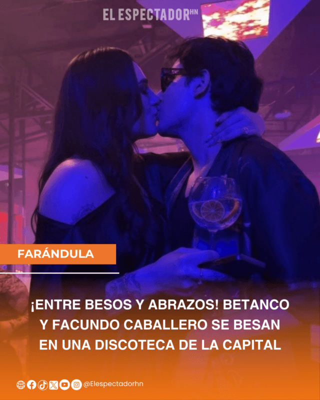 Betanco y Facundo Caballero se besan en una discoteca de la capital