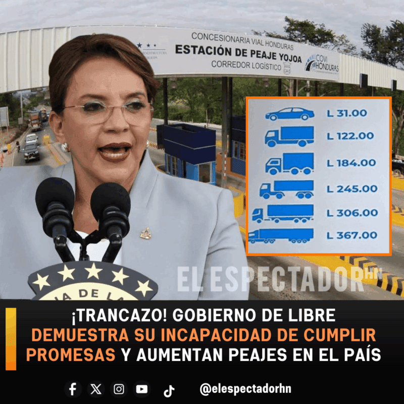 Gobierno de Libre debe justificar el aumento de peajes a los ciudadanos.