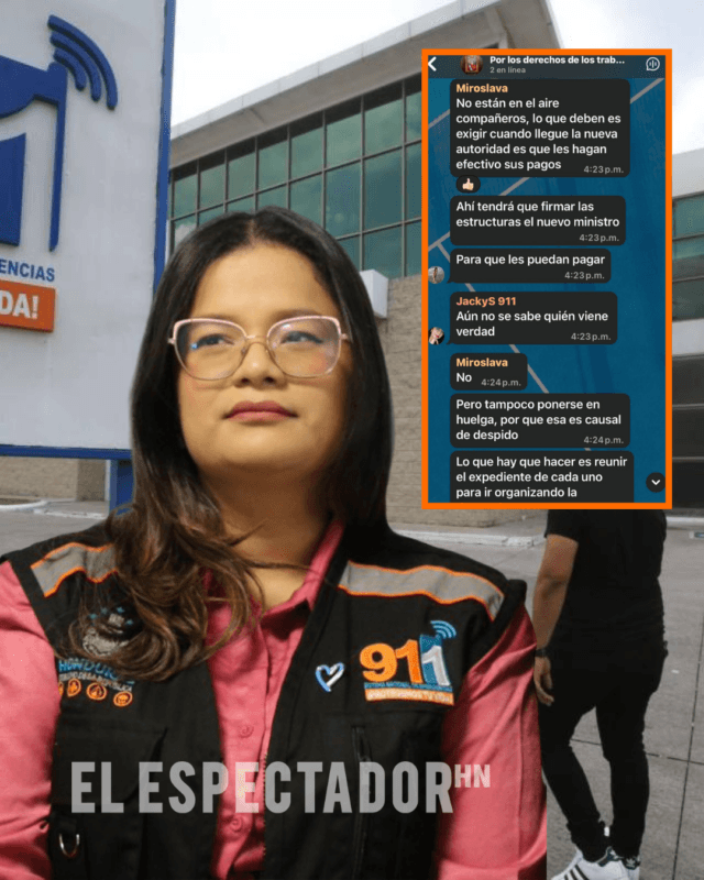 Miroslava Cerpas genera incertidumbre entre trabajadores del 911 hondureño.