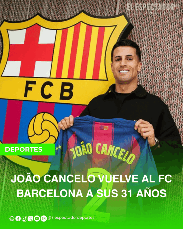 João Cancelo vuelve al FC Barcelona a sus 31 años