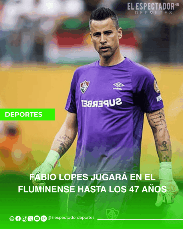 Fábio Lopes jugará en el Fluminense hasta los 47 años