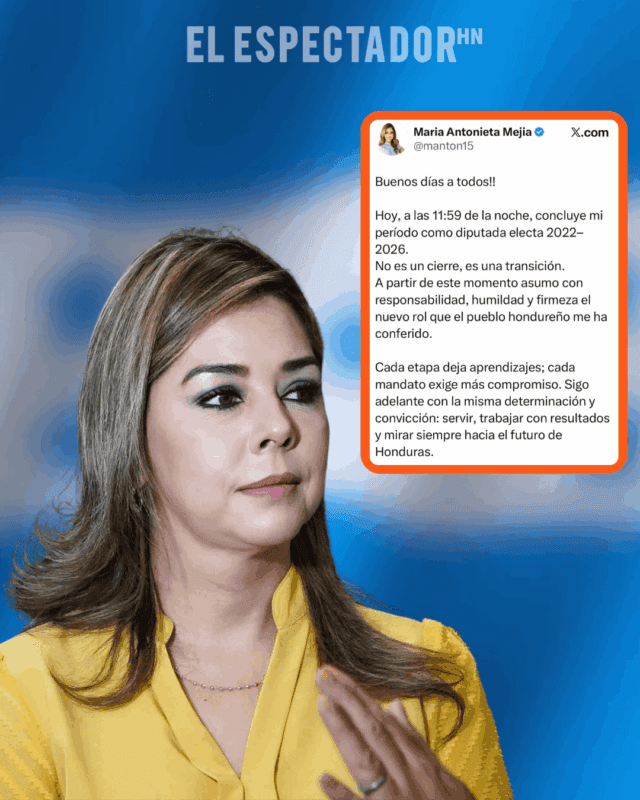 María Antonieta Mejía asegura que seguirá trabajando por honduras desde la designación presidencial