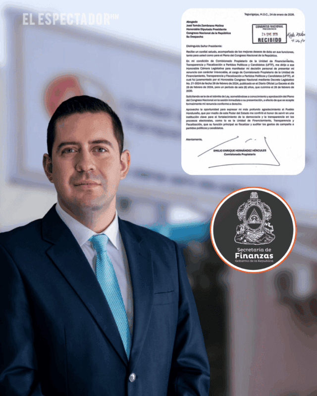 Emilio Hércules renuncia a la UFTF para asumir la secretaría de finanzas del gobierno de “Papi a la Orden”