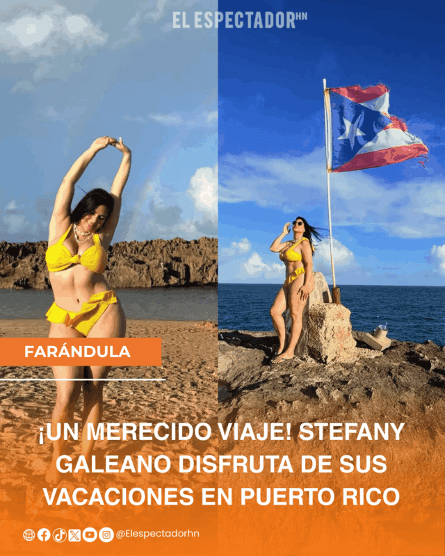 ¡Un merecido viaje! Stefany Galeano disfruta de sus vacaciones en Puerto Rico