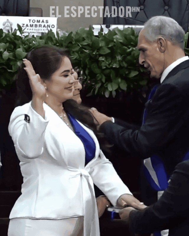 Diana Baleska Herrera Portillo expresa compromiso tras toma de posesión del presidente electo Nasry Asfura “Papi a la Orden”