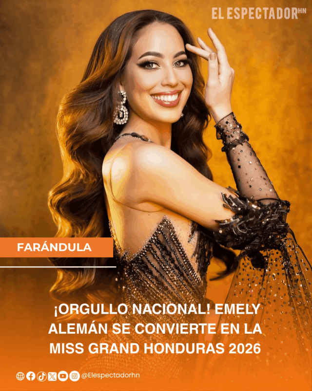 ¡Orgullo Nacional! Emely Alemán se convierte en la Miss Grand Honduras 2026