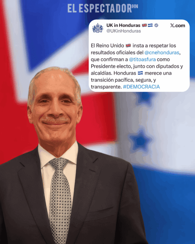 Reino Unido respalda al presidente electo “Papi a la Orden”