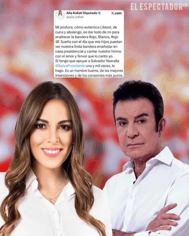 Alia Kafati asegura lealtad a Salvador Nasralla, cuestiona a su círculo cercano