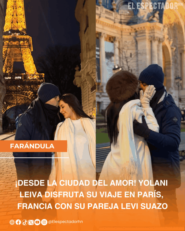 Yolani Leiva disfruta su viaje en París, Francia con su pareja Levi Suazo