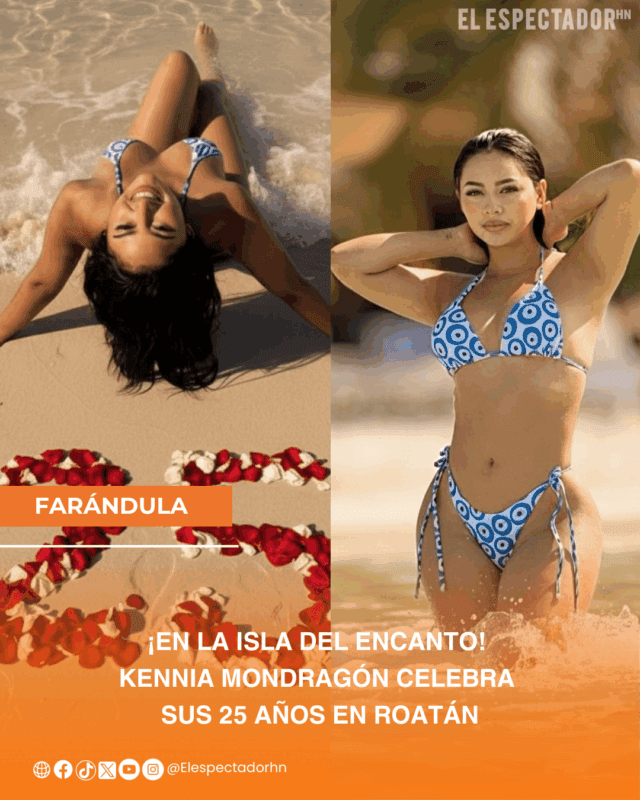 ¡En la isla del encanto! Kennia Mondragón celebra sus 25 años en Roatán