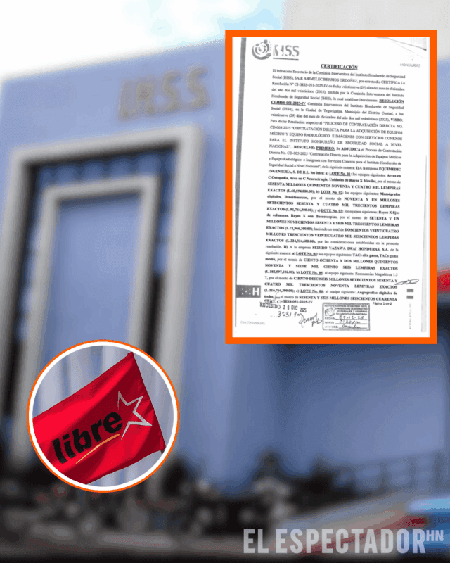 Gobierno de Libre adjudica compras directas en el IHSS 