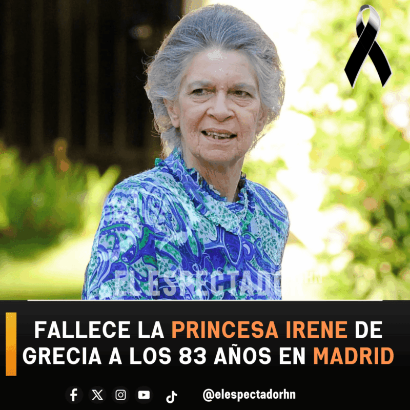 Fallece la princesa Irene de Grecia a los 83 años en Madrid