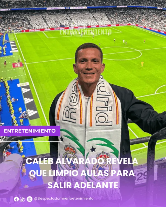 Caleb Alvarado revela que limpio aulas para salir adelante