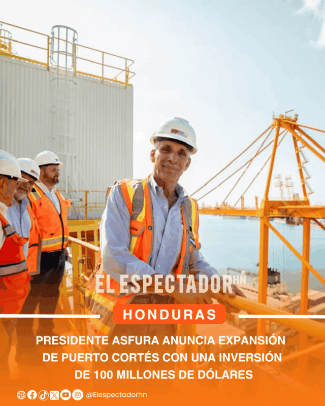 Presidente Asfura anuncia expansión de Puerto Cortés con una inversión de 100 millones de dólares