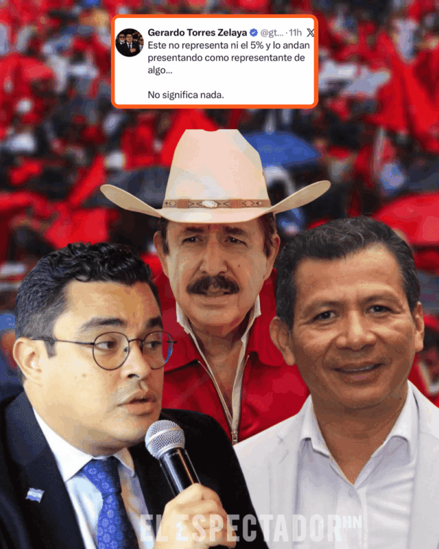 Gerardo Torres arremete contra Oved López sobre liderazgo de Manuel Zelaya en Libre