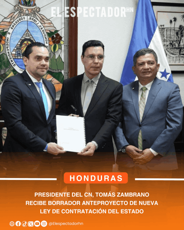 Presidente del CN, Tomás Zambrano recibe borrador anteproyecto de Nueva Ley de Contratación del Estado