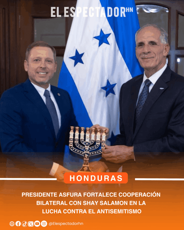 Presidente Asfura fortalece cooperación bilateral con Shay Salamon en la lucha contra el antisemitismo