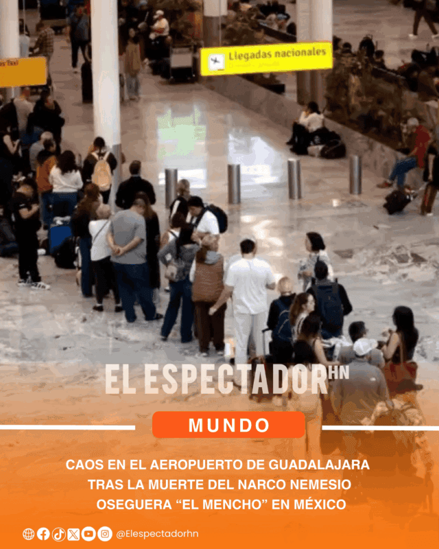 Caos en el aeropuerto de Guadalajara tras la muerte del narco Nemesio Oseguera “El Mencho” en México