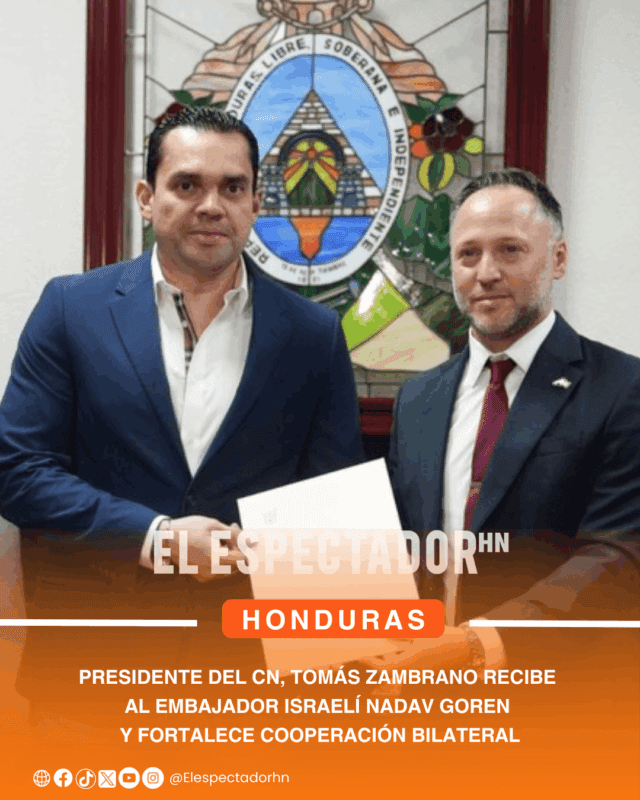 Presidente del CN, Tomás Zambrano recibe al embajador israelí Nadav Goren y fortalece cooperación bilateral