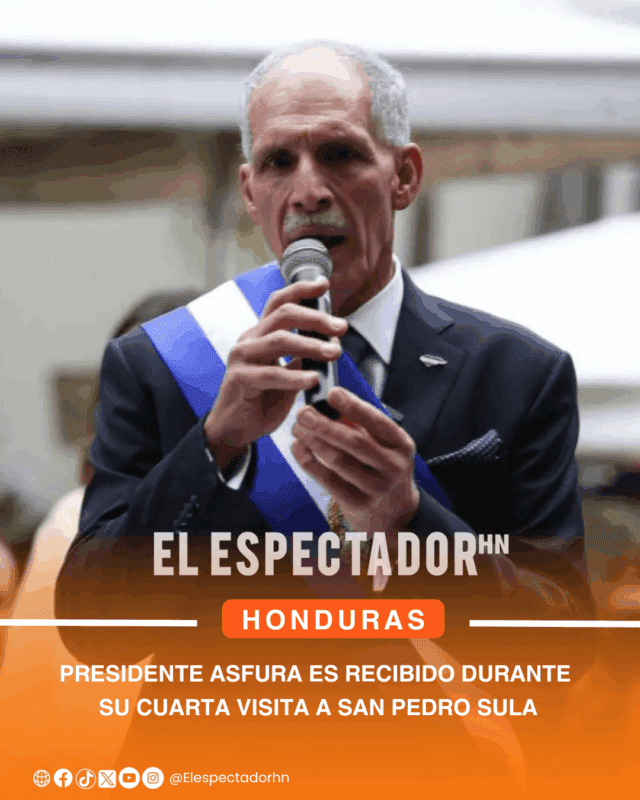 Presidente Asfura es recibido durante su cuarta visita a San Pedro Sula