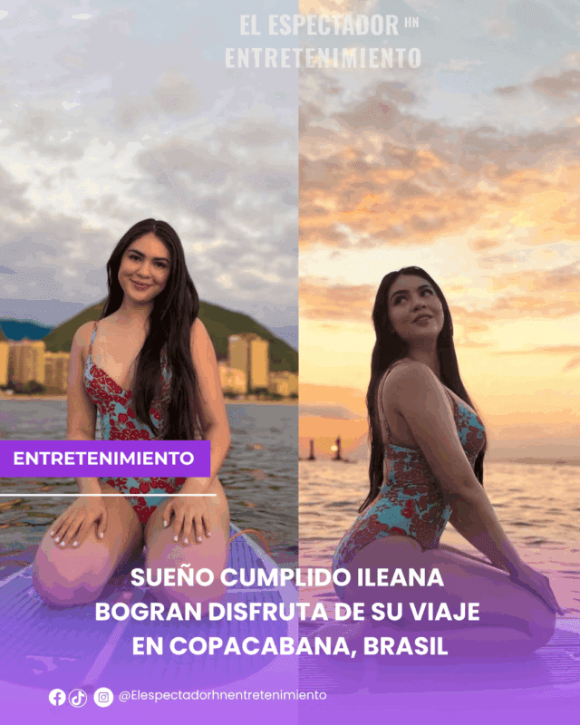 Sueño cumplido Ileana Bogran disfruta de su viaje en Copacabana, Brasil