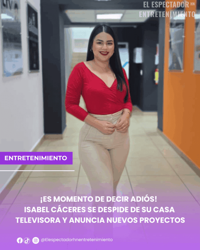 ¡Es momento de decir adiós! Isabel Cáceres se despide de su casa televisora