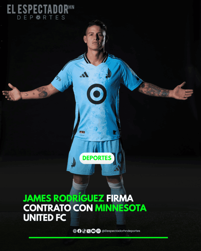 James Rodríguez firma contrato con Minnesota United Fc